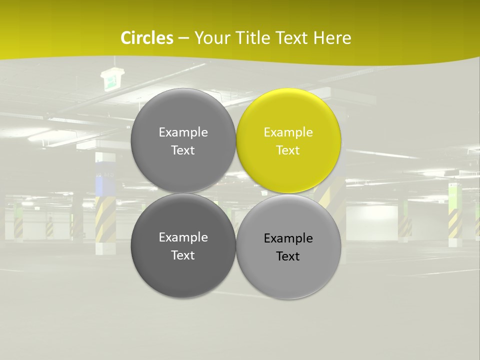 Concrete Garage Empty PowerPoint Template