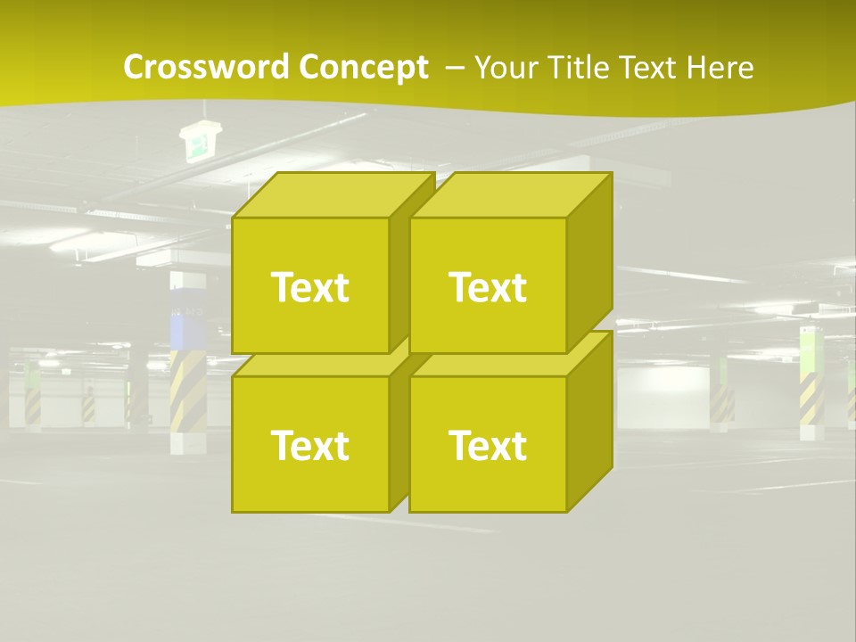 Concrete Garage Empty PowerPoint Template