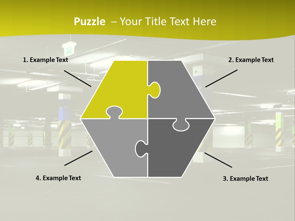 Concrete Garage Empty PowerPoint Template