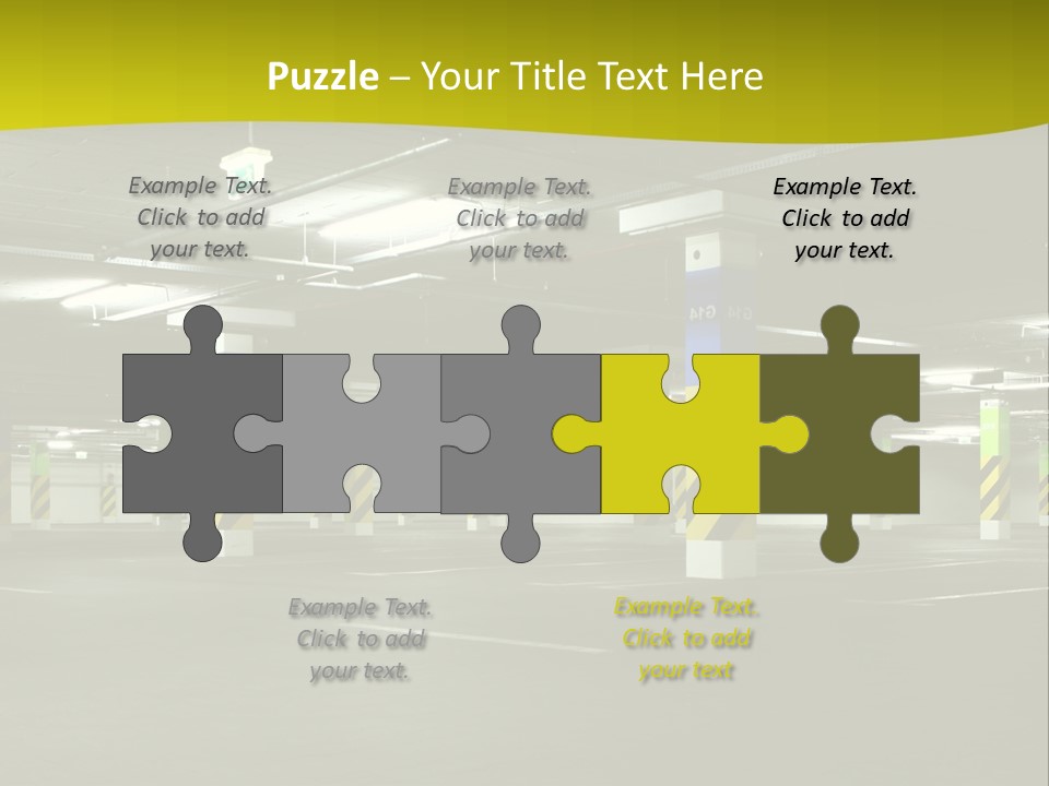 Concrete Garage Empty PowerPoint Template