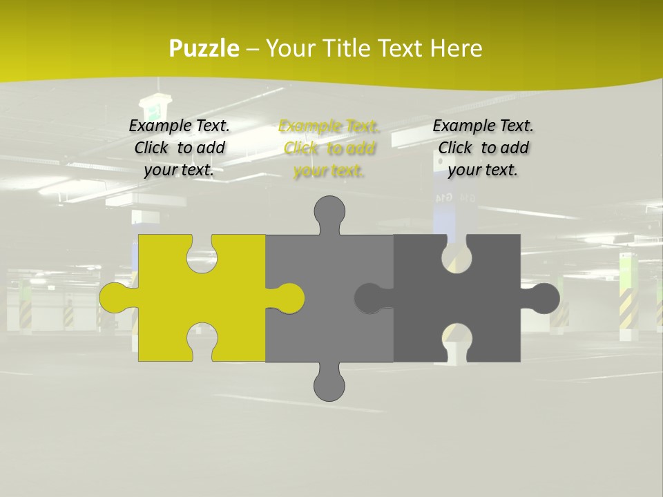 Concrete Garage Empty PowerPoint Template