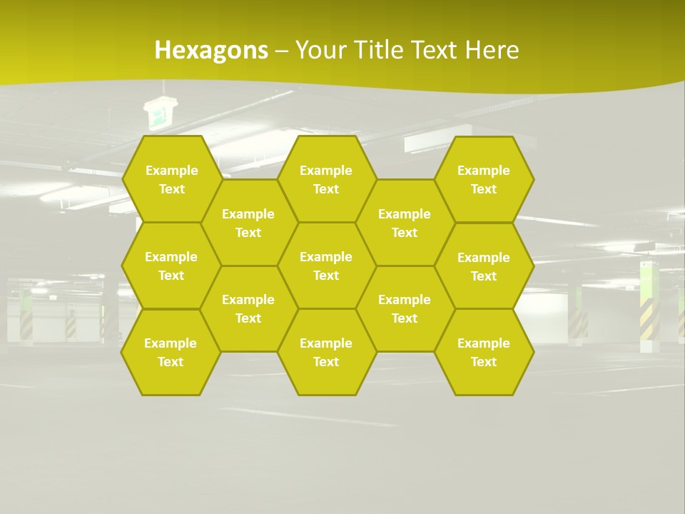 Concrete Garage Empty PowerPoint Template