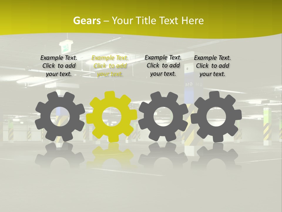 Concrete Garage Empty PowerPoint Template