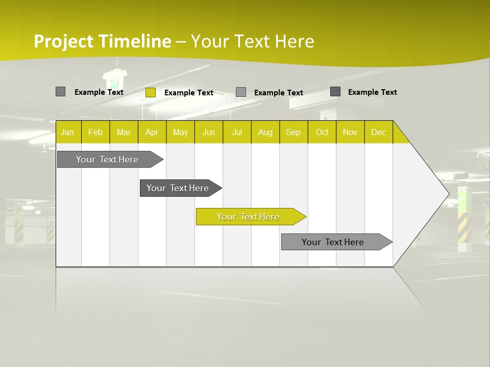 Concrete Garage Empty PowerPoint Template