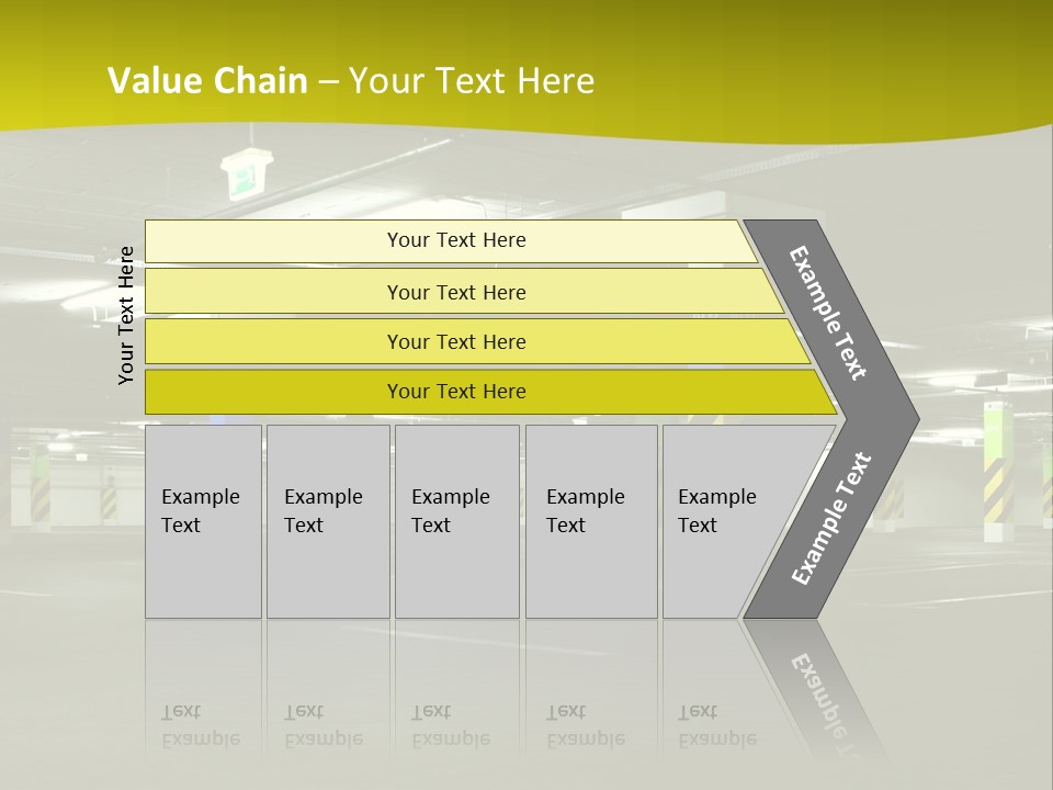 Concrete Garage Empty PowerPoint Template