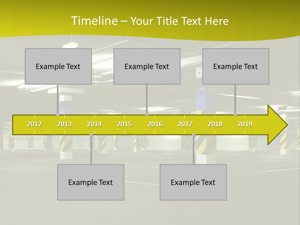 Concrete Garage Empty PowerPoint Template