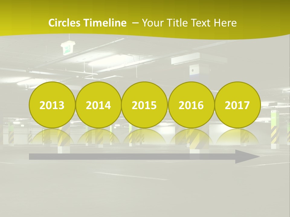 Concrete Garage Empty PowerPoint Template