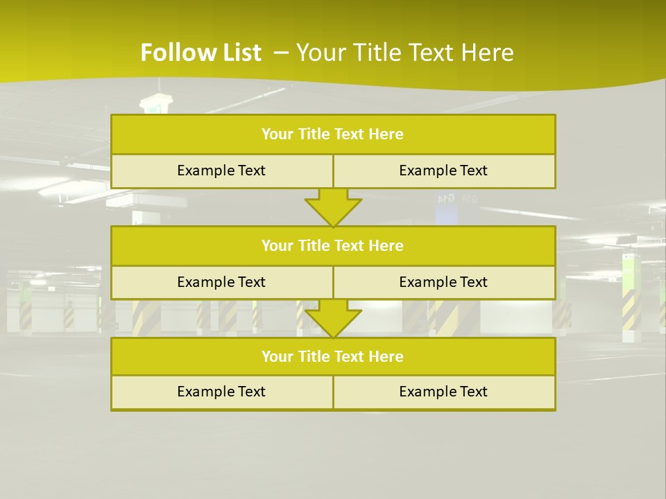 Concrete Garage Empty PowerPoint Template
