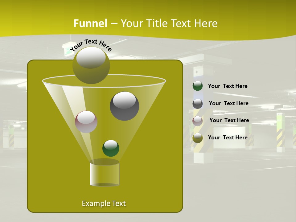 Concrete Garage Empty PowerPoint Template