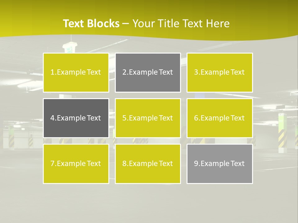 Concrete Garage Empty PowerPoint Template