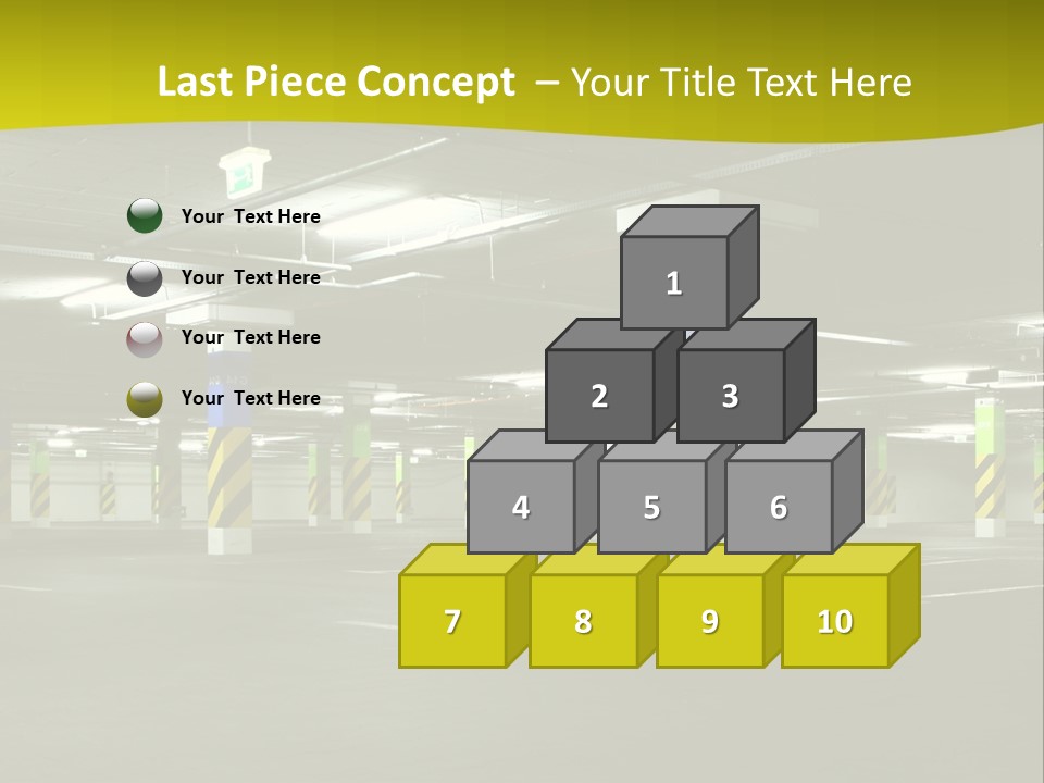 Concrete Garage Empty PowerPoint Template
