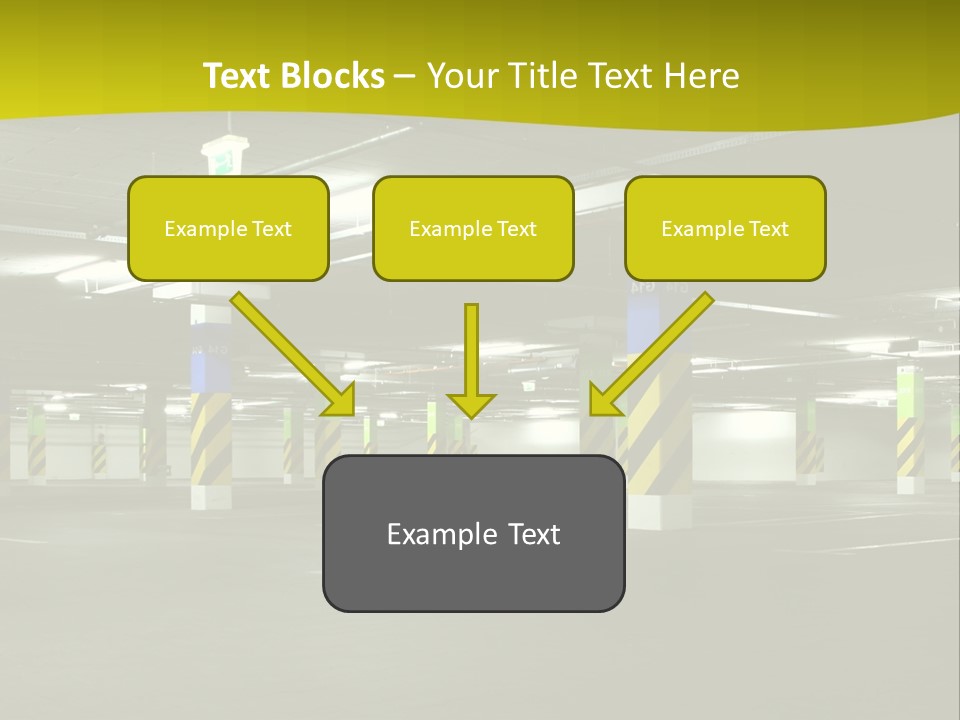 Concrete Garage Empty PowerPoint Template