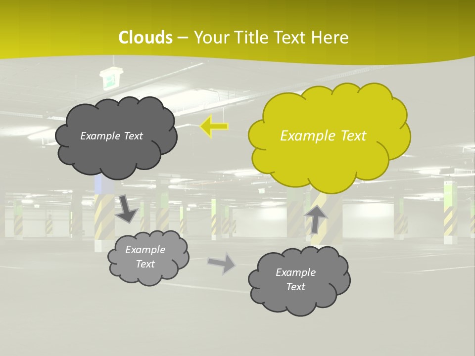 Concrete Garage Empty PowerPoint Template