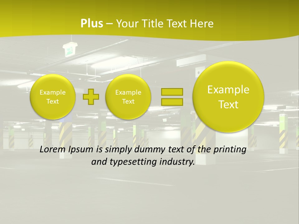 Concrete Garage Empty PowerPoint Template