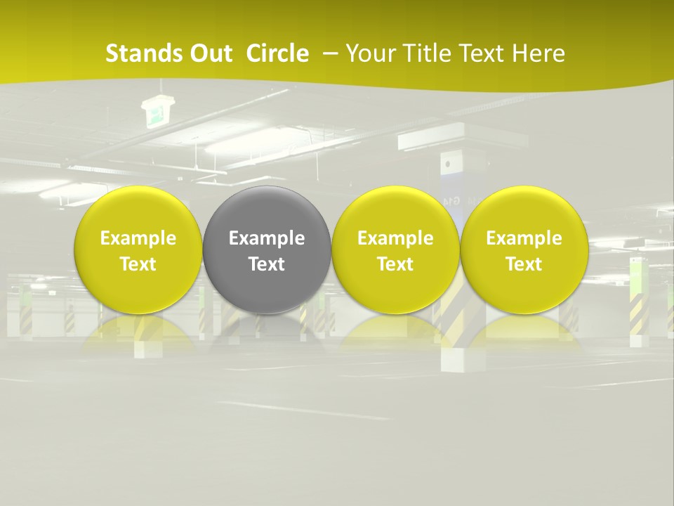 Concrete Garage Empty PowerPoint Template