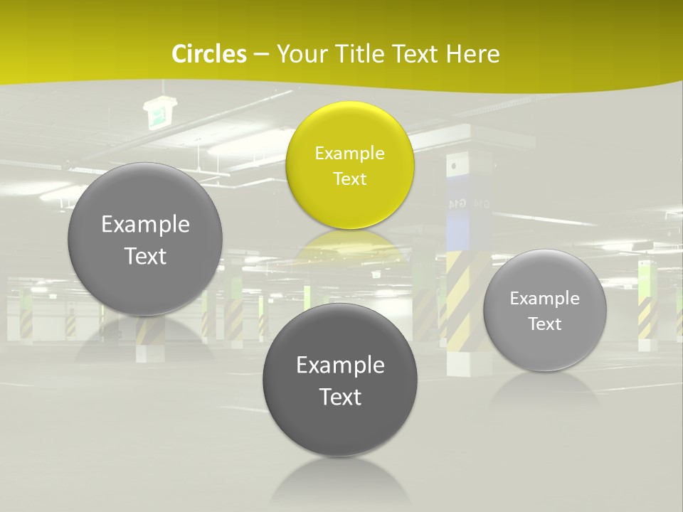 Concrete Garage Empty PowerPoint Template