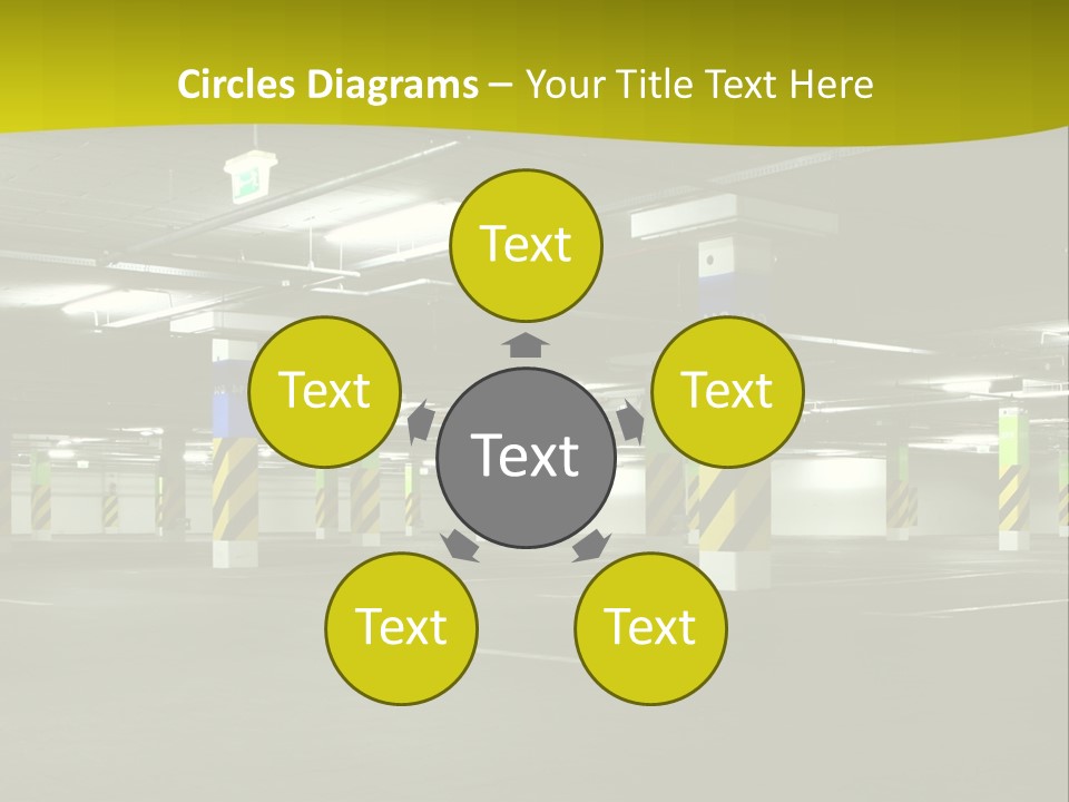 Concrete Garage Empty PowerPoint Template