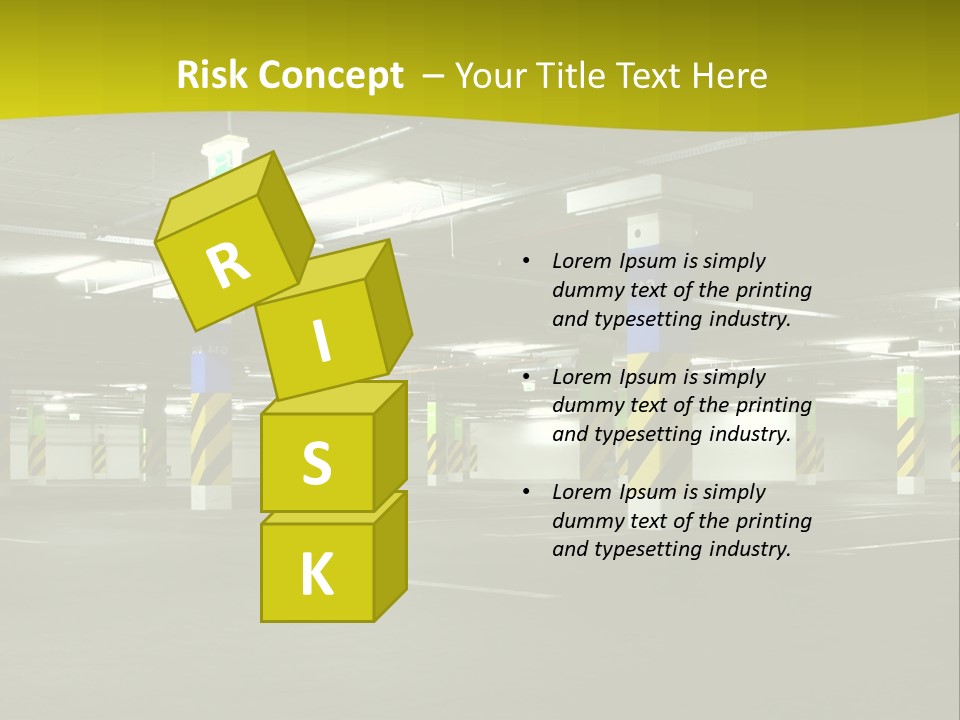 Concrete Garage Empty PowerPoint Template