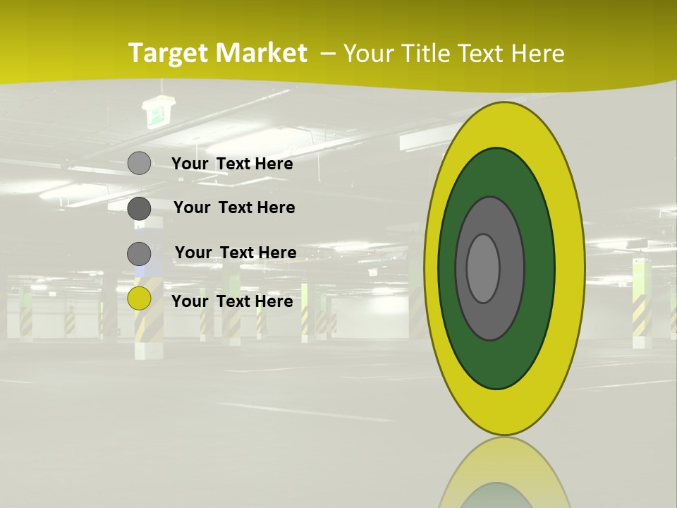 Concrete Garage Empty PowerPoint Template