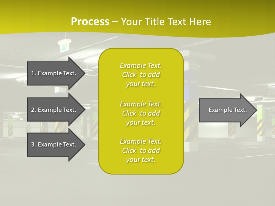 Concrete Garage Empty PowerPoint Template