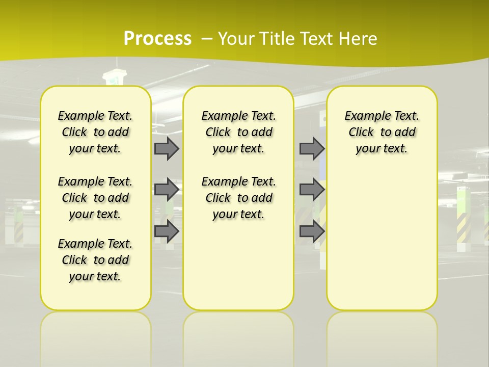 Concrete Garage Empty PowerPoint Template