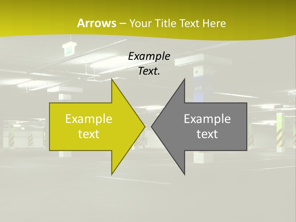 Concrete Garage Empty PowerPoint Template