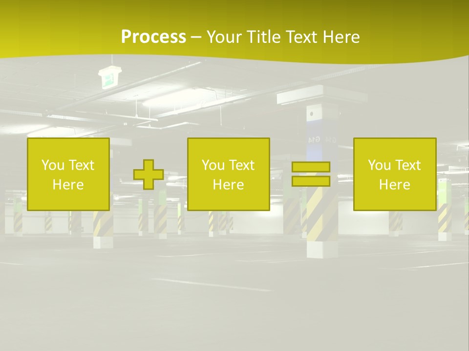 Concrete Garage Empty PowerPoint Template