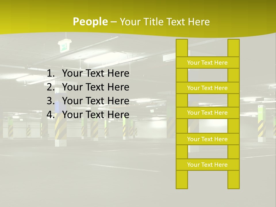 Concrete Garage Empty PowerPoint Template