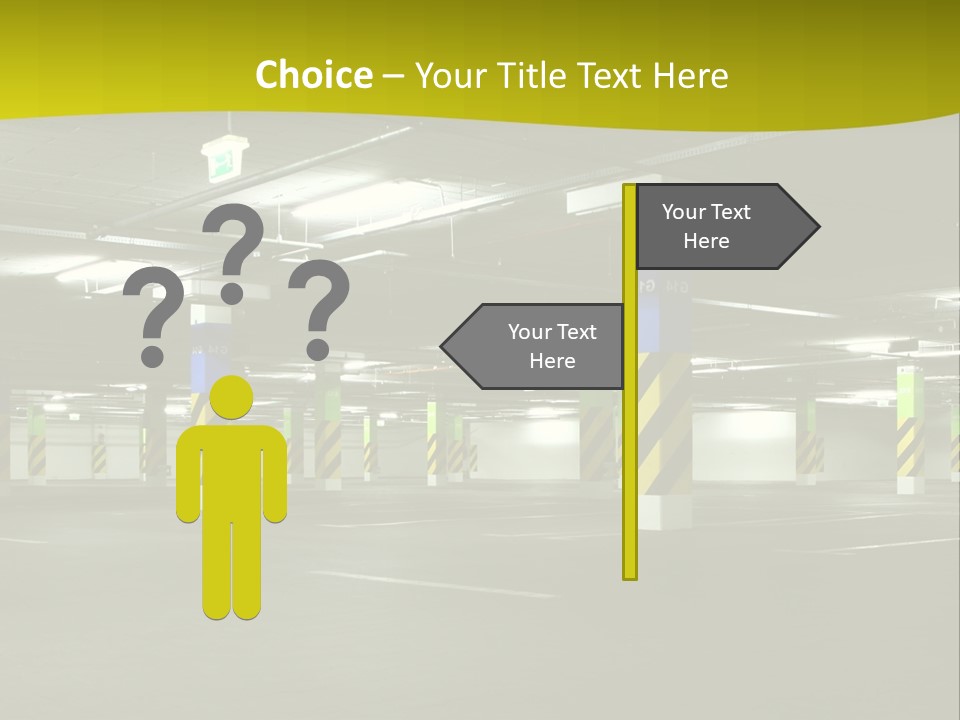 Concrete Garage Empty PowerPoint Template