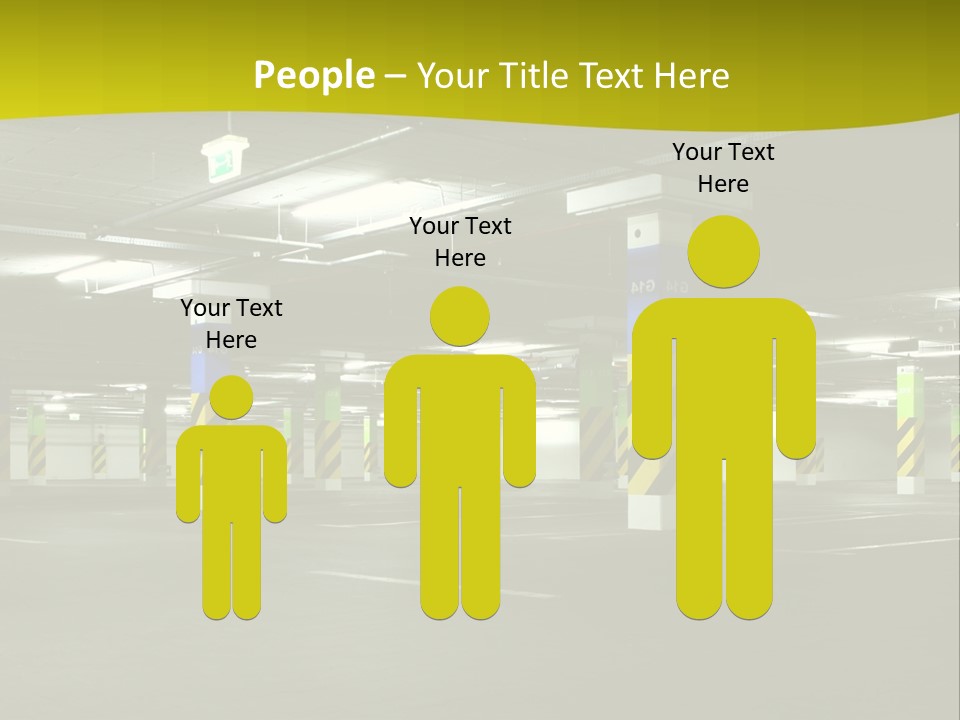 Concrete Garage Empty PowerPoint Template