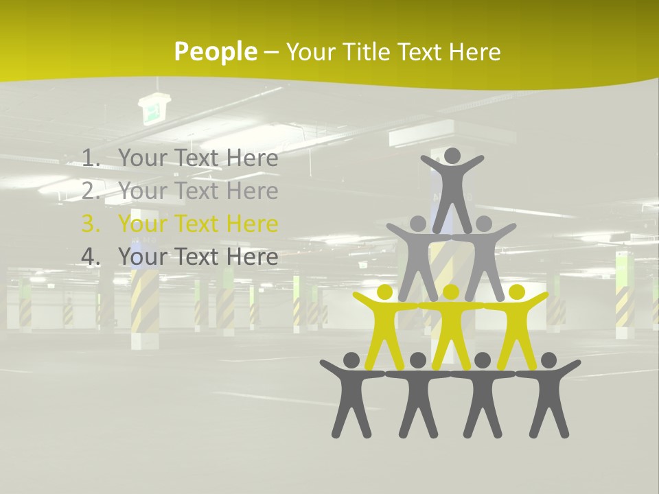 Concrete Garage Empty PowerPoint Template