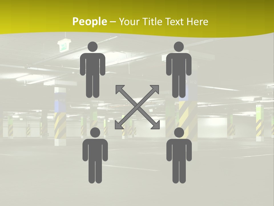 Concrete Garage Empty PowerPoint Template