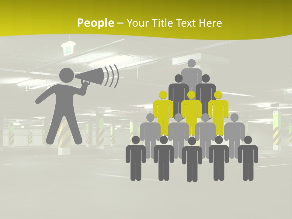 Concrete Garage Empty PowerPoint Template