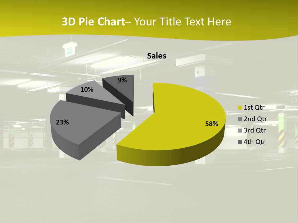 Concrete Garage Empty PowerPoint Template