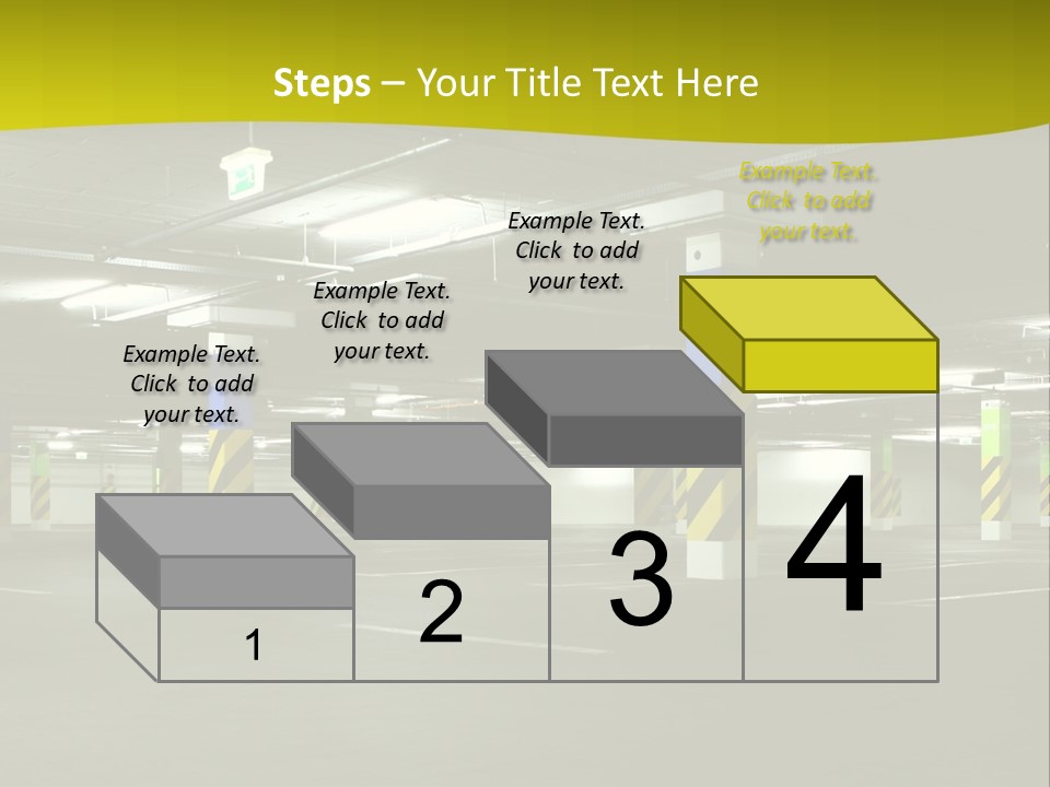 Concrete Garage Empty PowerPoint Template