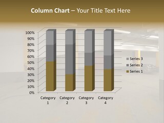 Parking Illuminated Corridor PowerPoint Template