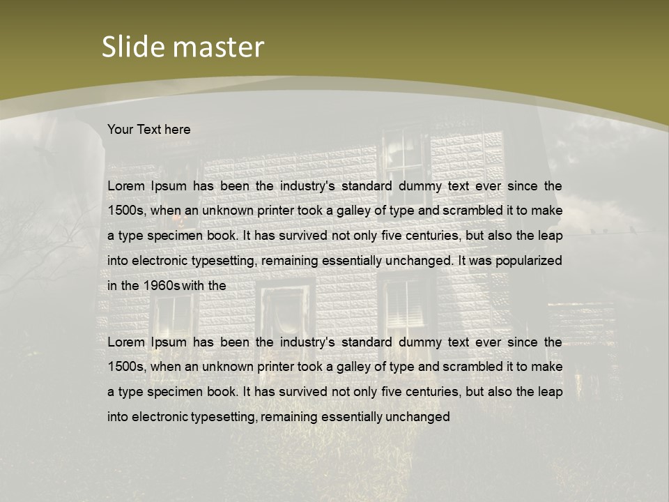 Night Halloween Haunted PowerPoint Template