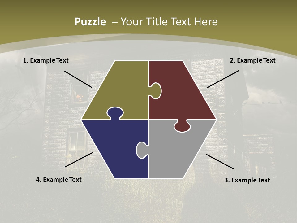 Night Halloween Haunted PowerPoint Template