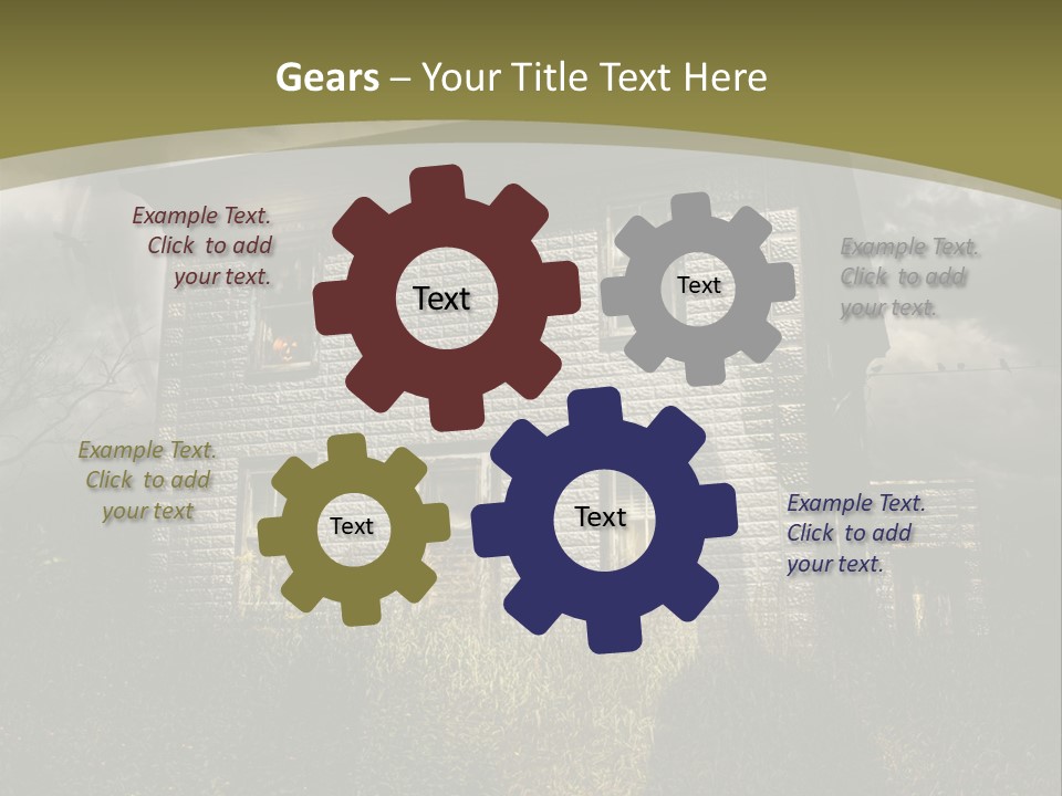 Night Halloween Haunted PowerPoint Template