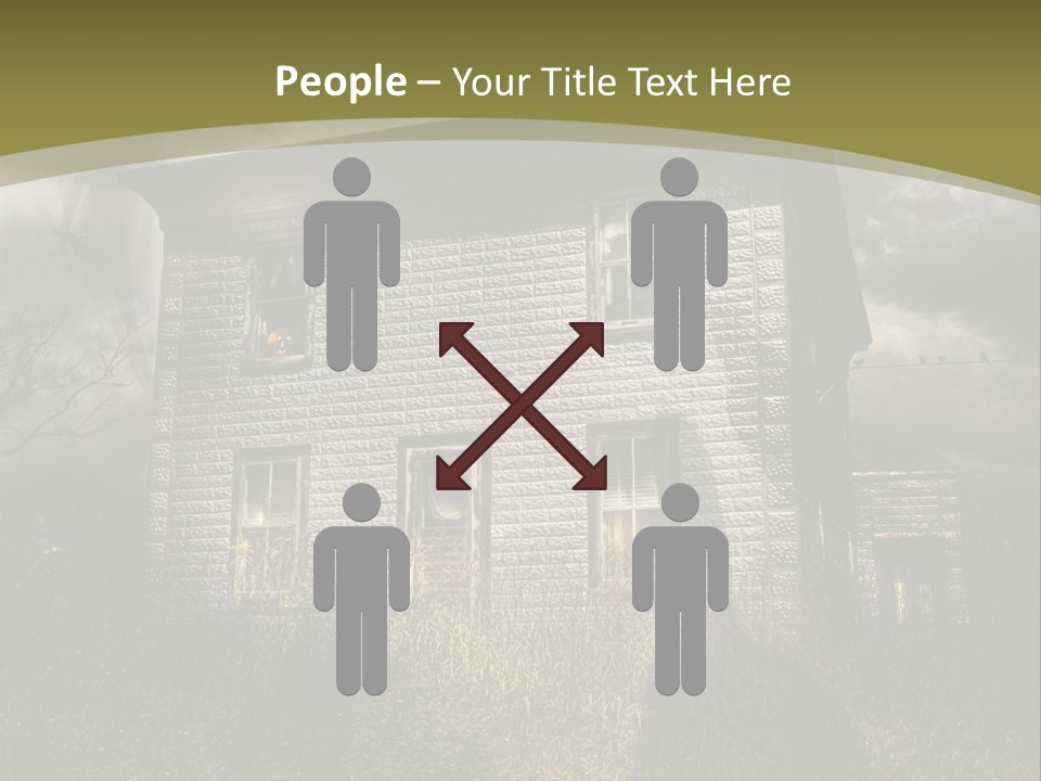 Night Halloween Haunted PowerPoint Template