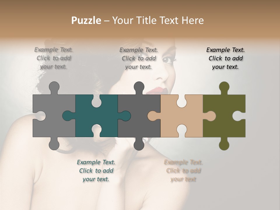 Look White Jewelry PowerPoint Template