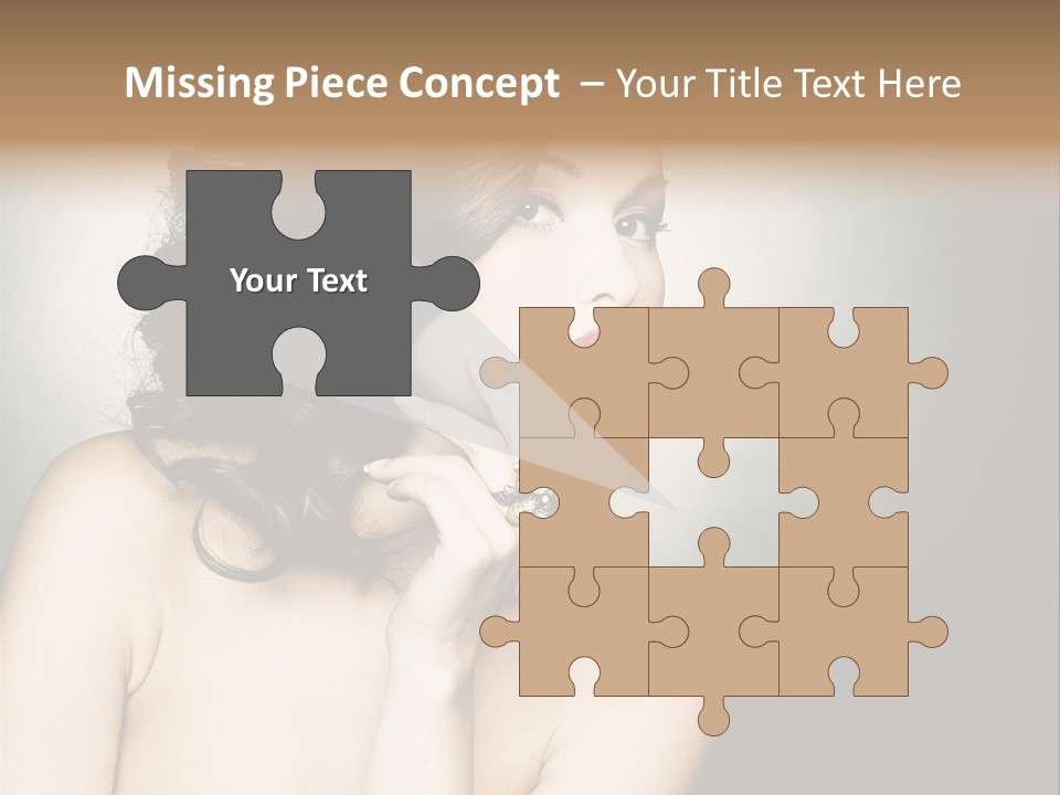 Look White Jewelry PowerPoint Template