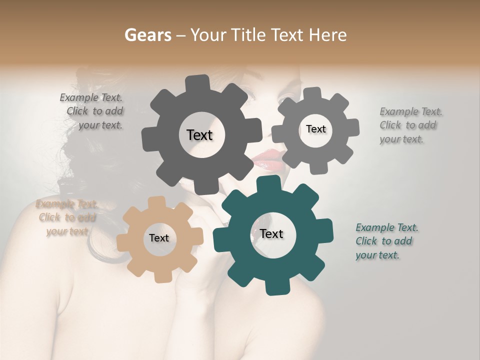 Look White Jewelry PowerPoint Template