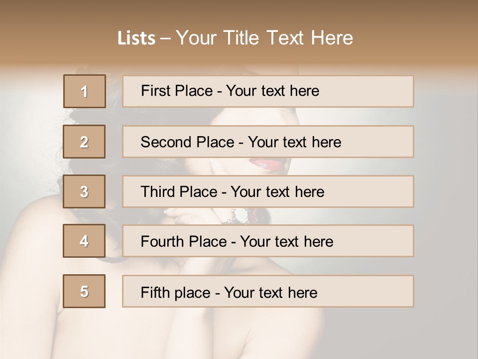 Look White Jewelry PowerPoint Template