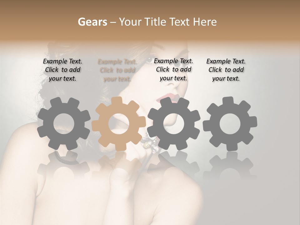 Look White Jewelry PowerPoint Template