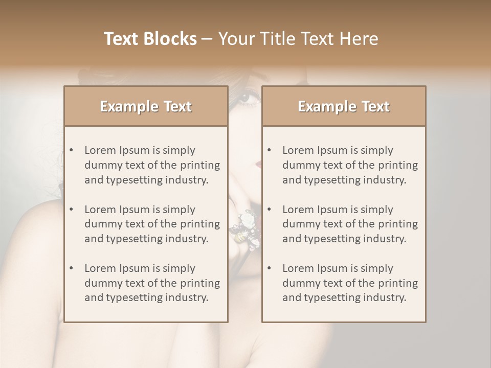 Look White Jewelry PowerPoint Template