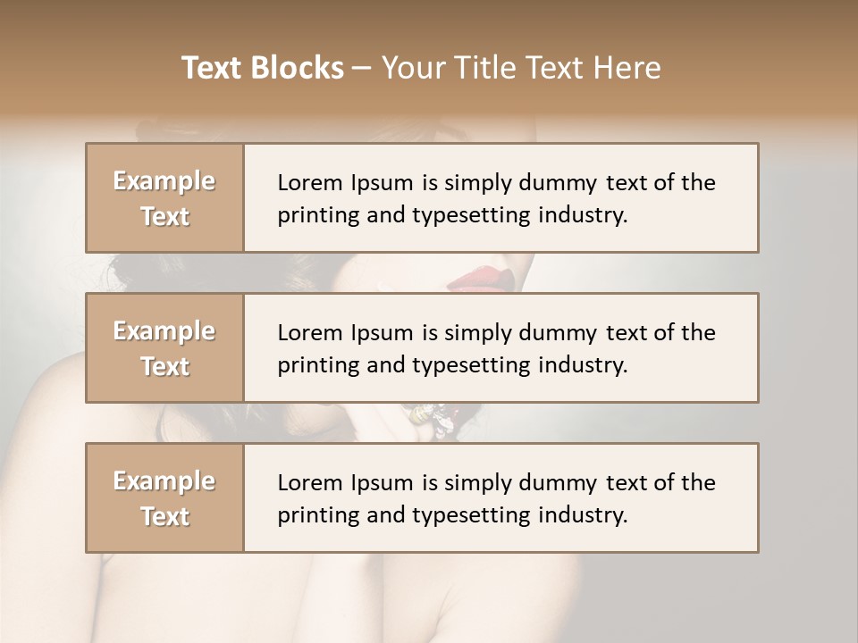 Look White Jewelry PowerPoint Template