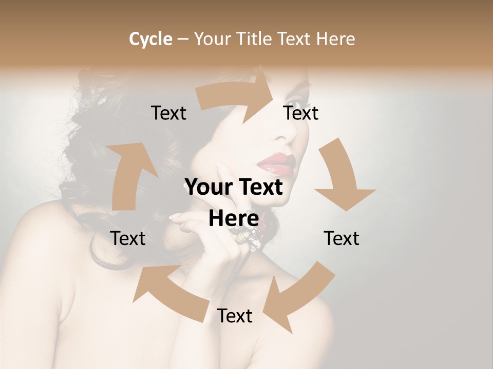 Look White Jewelry PowerPoint Template