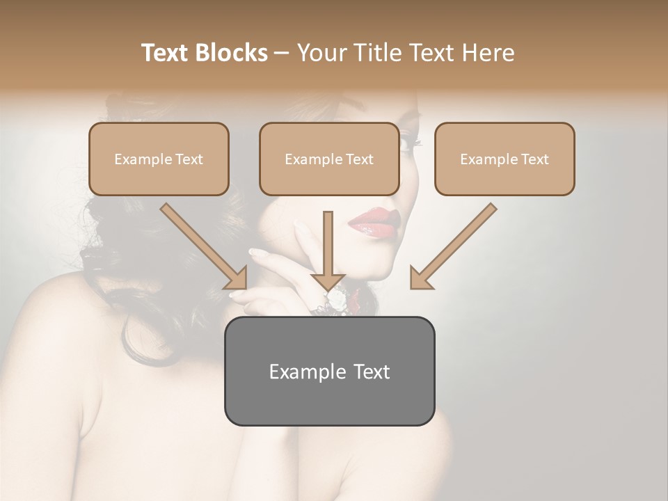 Look White Jewelry PowerPoint Template