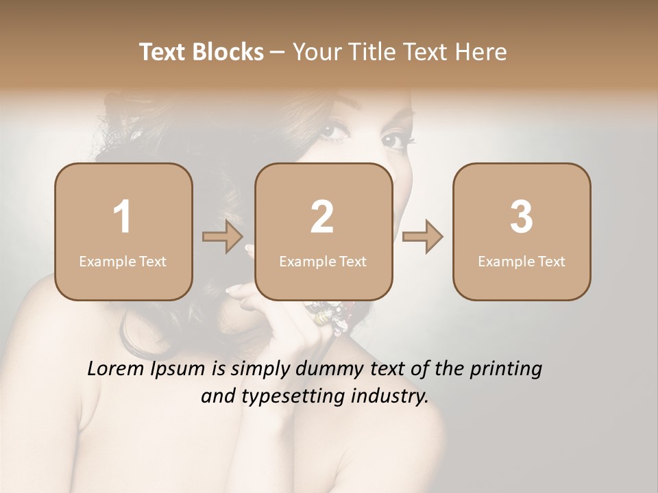 Look White Jewelry PowerPoint Template